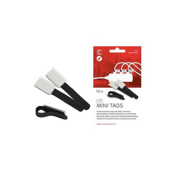 LTC MINI TAGS Wire cable marker 9 cm black (pack LTC 2510