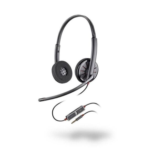 Poly Blackwire C225 Headset on-ear wired 3.5 mm 205204-02