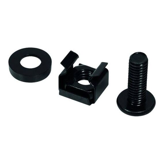 LogiLink Rack screws, nuts and washers (M6) black AC116