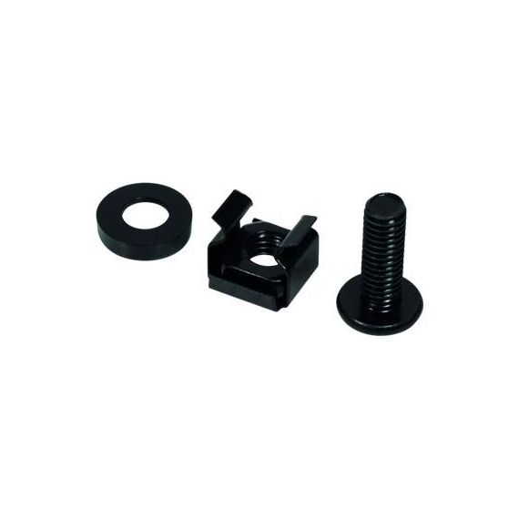LogiLink Rack screws, nuts and washers (M6) black AC116