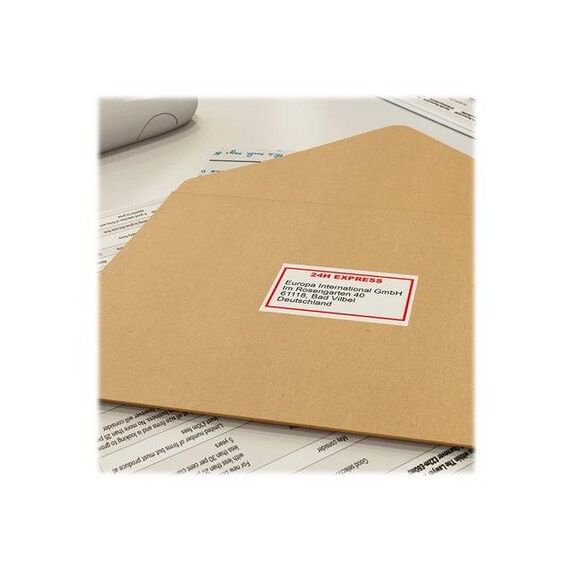 Brother DK-22251 Blackred on white Roll (6.2 cm x DK22251