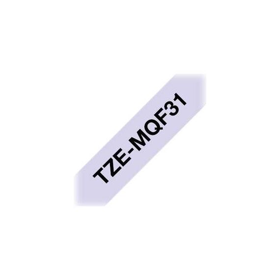 Brother TZe-MQF31 Black on pastel purple Roll TZEMQF31