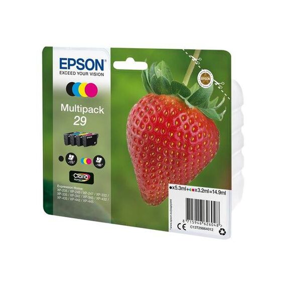 Epson 29 Multipack 4-pack black, yellow, C13T29864012