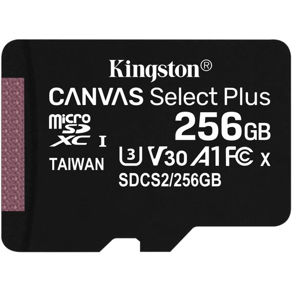 Kingston Canvas Select Plus Flash memory 256GB  A1 SDCS2256GBSP