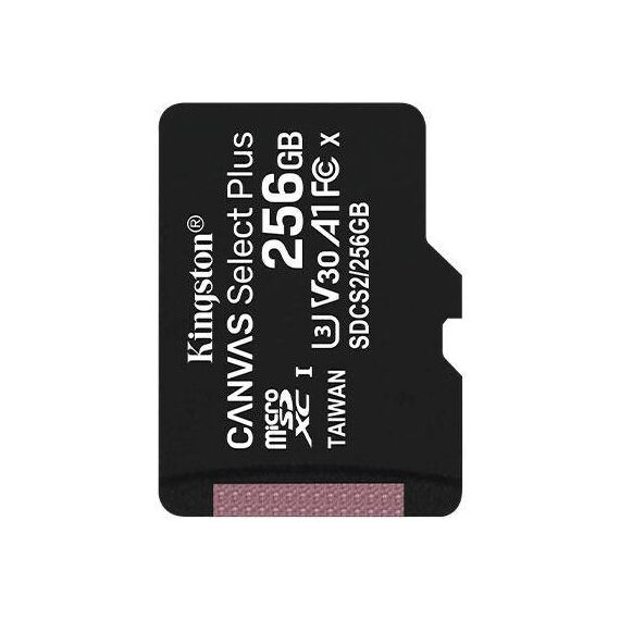 Kingston Canvas Select Plus Flash memory 256GB  A1 SDCS2256GBSP
