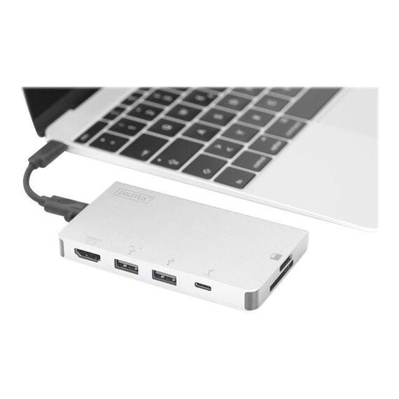 DIGITUS USB Type-C Multiport Travel Dock, 6 Port  DA-70867