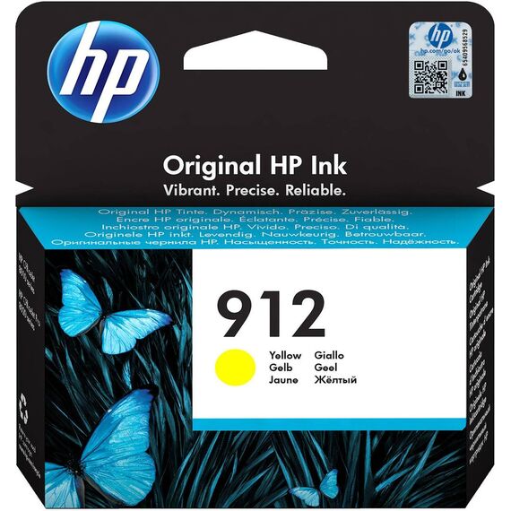 HP 912 2.93 ml yellow original ink cartridge 3YL79AEBGX