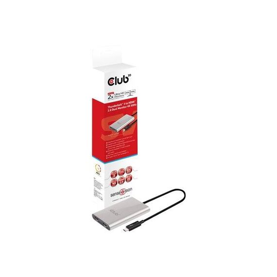 Club 3D SenseVision adapter  Thunderbolt 3,  2x HDMI  CSV-1574