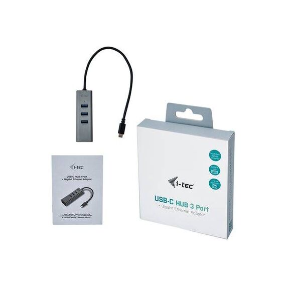 i-Tec USB-C Metal 3-Port Hub 3 x SuperSpeed C31METALG3HUB