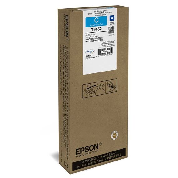 Epson T9452 38.1 ml XL cyan original ink C13T945240