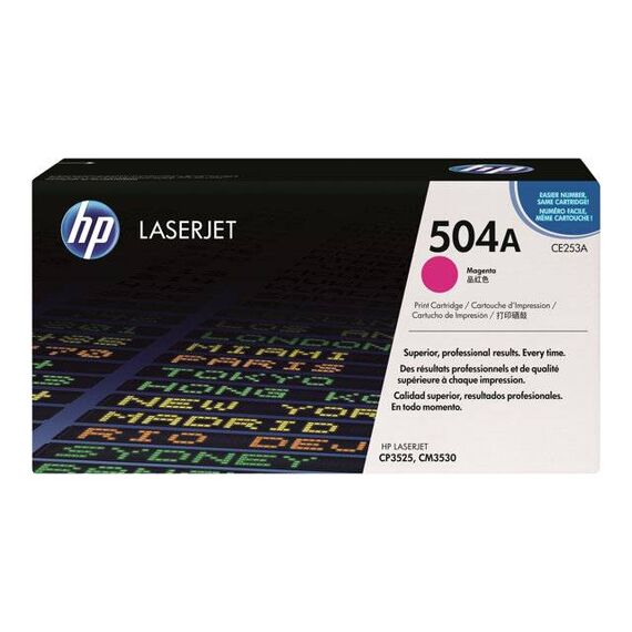HP 504A Magenta original LaserJet toner cartridge CE253A