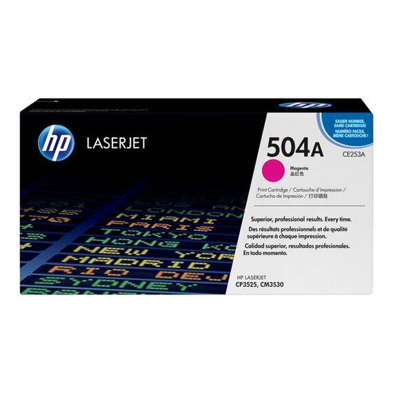 HP 504A Magenta original LaserJet toner cartridge CE253A