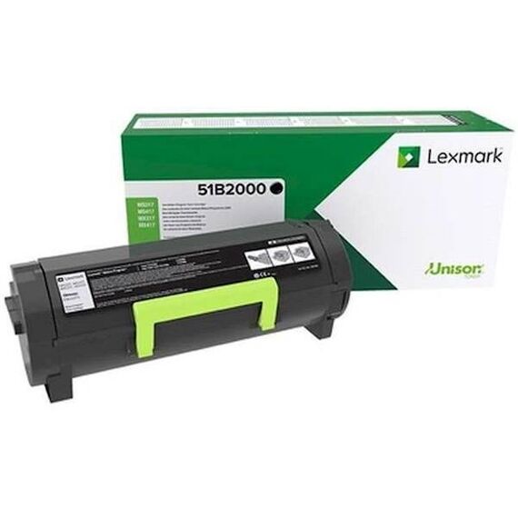Lexmark Black original toner cartridge LCCP, LRP 51B2000