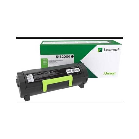 Lexmark Black original toner cartridge LCCP, LRP 51B2000