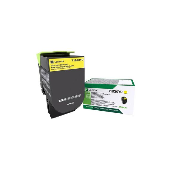 Lexmark X317 Yellow original toner cartridge 71B20Y0