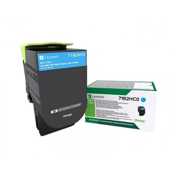 Lexmark X417 High Yield cyan original toner 71B2HC0