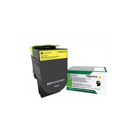 Lexmark X417 High Yield yellow original toner 71B2HY0