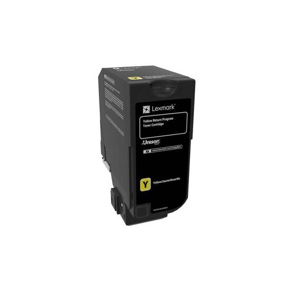 Lexmark Yellow original toner cartridge LCCP, LRP 74C20Y0