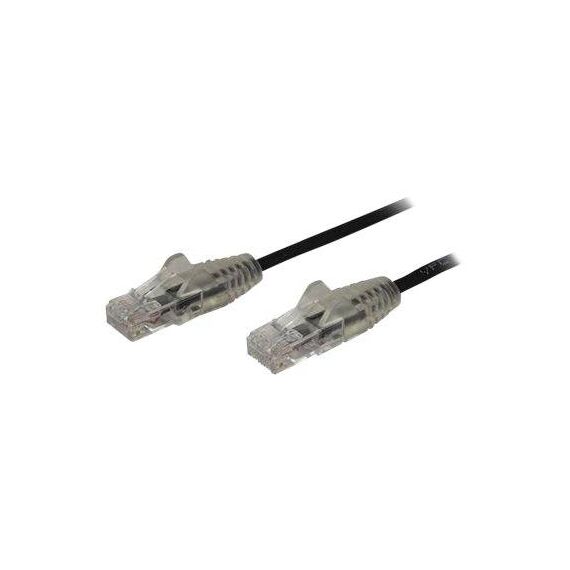 StarTech.com 1m CAT6 Cable Black Slim  N6PAT100CMBKS