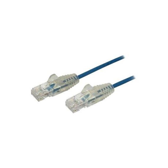 StarTech.com 2.5m CAT6 Cable Blue Slim   N6PAT250CMBLS