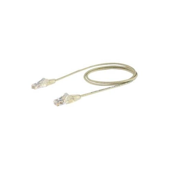 StarTech.com 2.5m CAT6 Cable Grey Slim   N6PAT250CMGRS