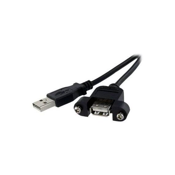 StarTech.com 30cm  Panel Mount USB Cable A to A USBPNLAFAM1