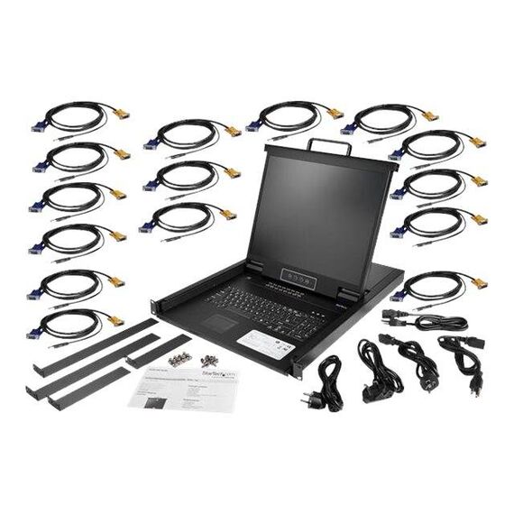 StarTech.com Rackmount KVM Console 1U 19in 16Port RKCONS1916K