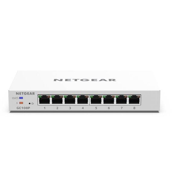 NETGEAR Insight Managed Smart Cloud GC108P 8 x 1000 + POE (64W) GC108P-100PES