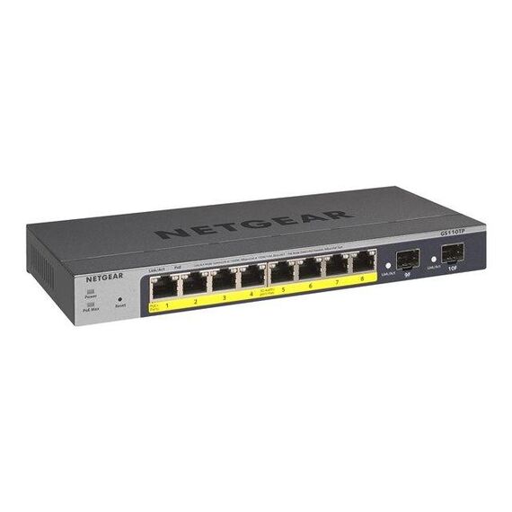 NETGEAR Pro GS110TPv3 Switch smart 8x1000 PoE(55W) +2xSFP GS110TP-300EUS