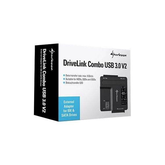 Sharkoon DriveLink Combo USB 3.0 V2 Storage 4044951027408