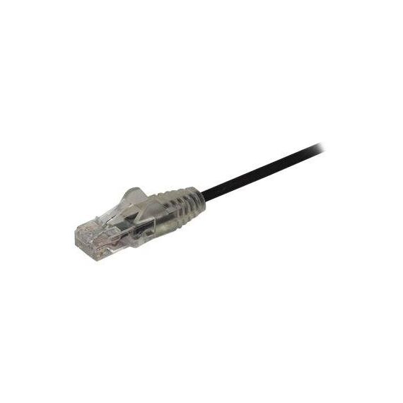 StarTech.com 0.5 m CAT6 Cable Slim CAT6 Black N6PAT50CMBKS