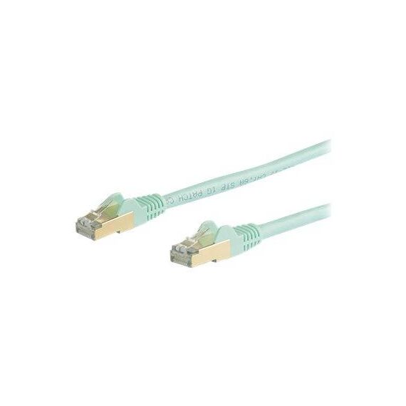 StarTech.com 10m CAT6a Ethernet Cable Aqua STP 6ASPAT10MAQ