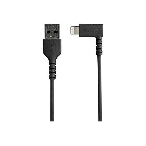 StarTech.com 1m3.3ft Angled Lightning to USB Black RUSBLTMM1MBR