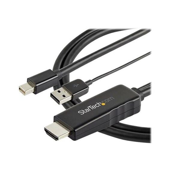 StarTech.com 3.3 ft. (1 m) HDMI to Mini DP Active 4K30Hz Black HD2MDPMM1M