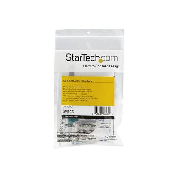 StarTech.com Laptop Cable Lock Anchor Steel LTANCHOR