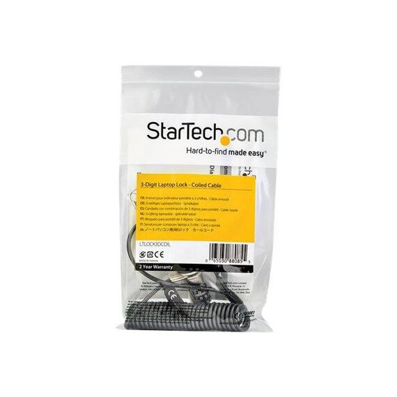StarTech.com Laptop Combination Cable Lock LTLOCK3DCOIL