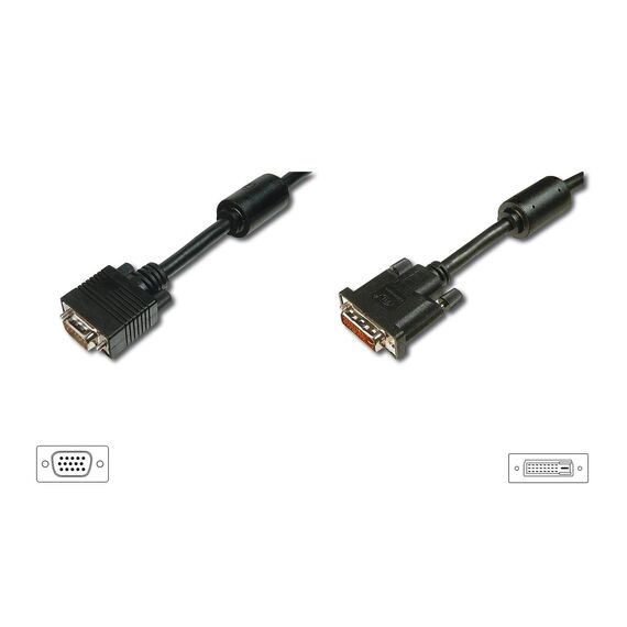 ASSMANN DVI-I (M) to HD-15 (VGA) (M)  2m AK-320300-020-S