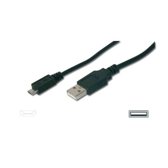 ASSMANN USB cable USB (M) to Micro-USB  1m AK-300110-010-S