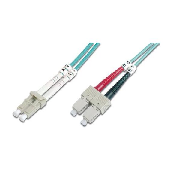 DIGITUS Patch cable LC multi-mode (M) to SC 10m aqua  DK-2532-103