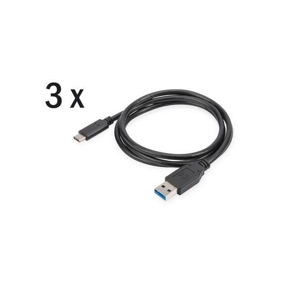 DIGITUS USB cable USB-C (M) to USB Type A AK-880903-010-S