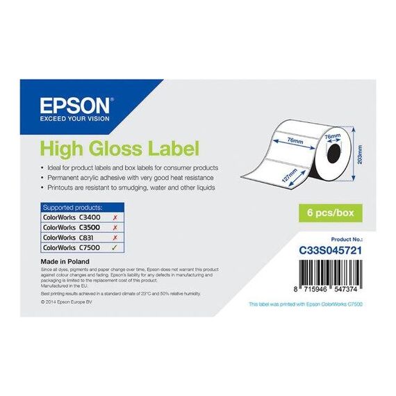 Epson High-glossy permanent acrylic adhesive C33S045721