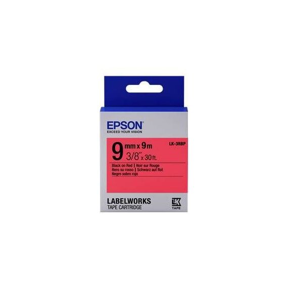 Epson LabelWorks LK-3RBP Black on red Roll C53S653001