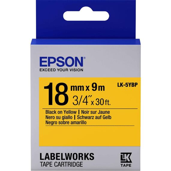 Epson LabelWorks LK-5YBP Black on yellow Roll C53S655003