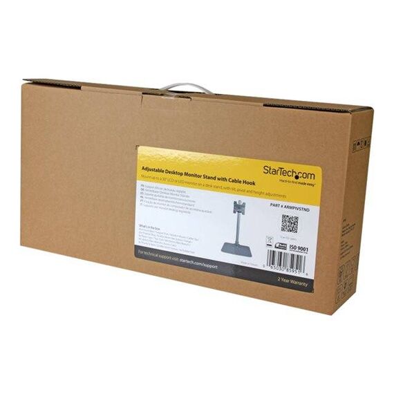 StarTech.com Single Monitor Stand Adjustable ARMPIVSTND