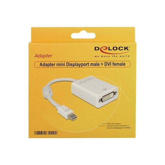 DeLOCK DVI adapter Mini DisplayPort (M) to DVI-I 65129