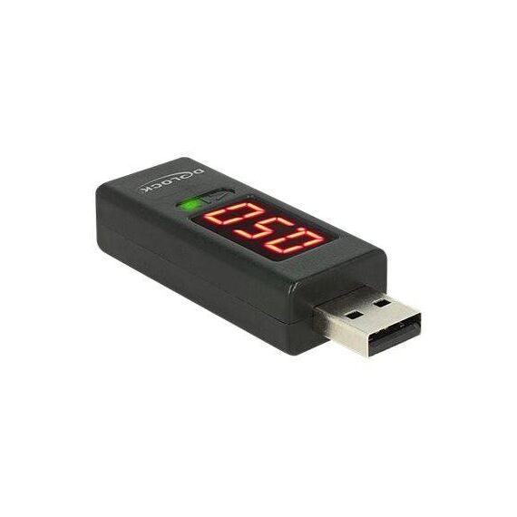 DeLOCK USB voltage and current checker black 65569
