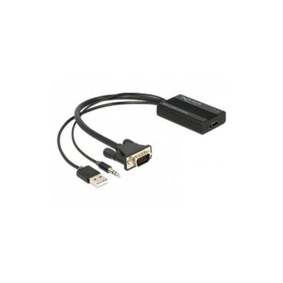 DeLOCK VGA to HDMI Adapter with Audio Video audio 62597