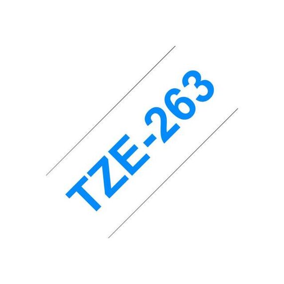 Brother TZe-263 Blue on white Roll (3.6 cm x 8 m) TZE263