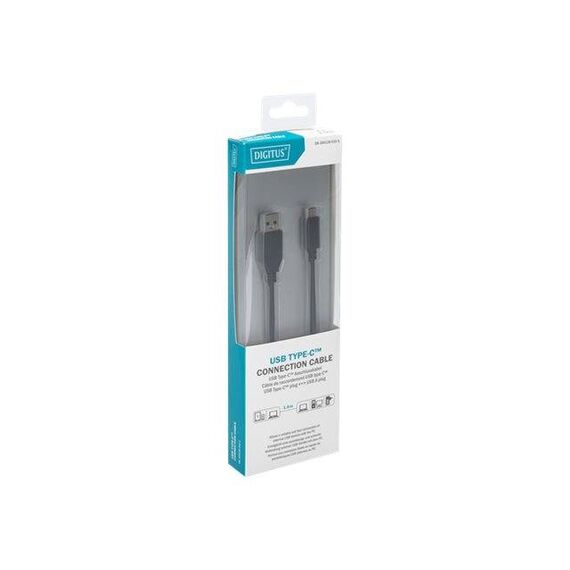 DIGITUS USB cable USB Type A (M) to USB-C 1m DB-300136-010-S
