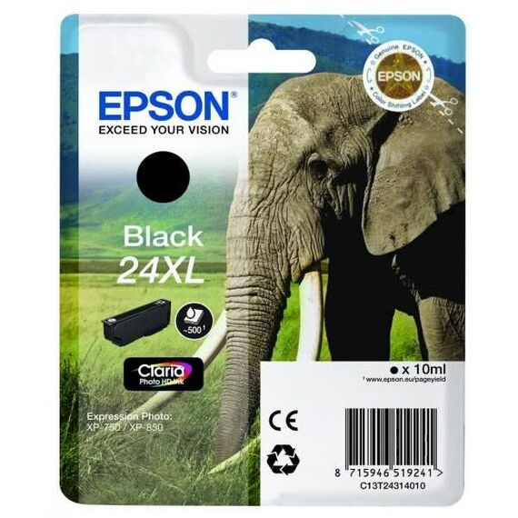 Epson 24XL 10 ml XL black original ink C13T24314012